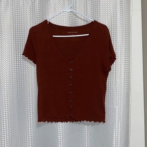 Ribbed American Eagle Top